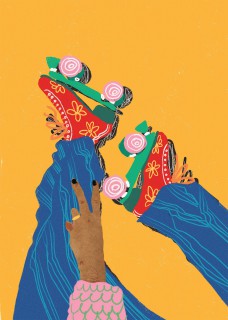 Plakat Roller skates