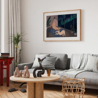 Plakat Aurora z pudlem 2