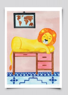 Sleeping Lion Poster 2