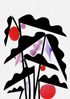 Black Alocasia Poster