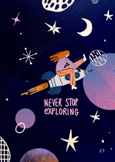 Plakat Never Stop Exploring
