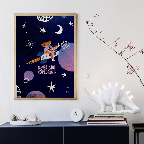 Never Stop Exploring Poster