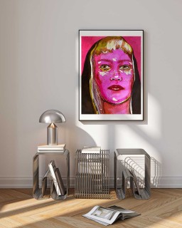 Portrait in hot pink Poster 2