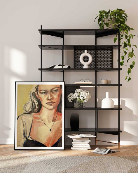 Plakat Portrait with a necklace