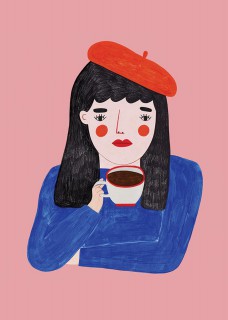 Plakat French girl