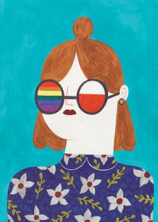 Rainbow girl