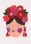 Red flower girl Red flower girl