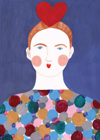 Plakat Heart girl Plakat Heart girl