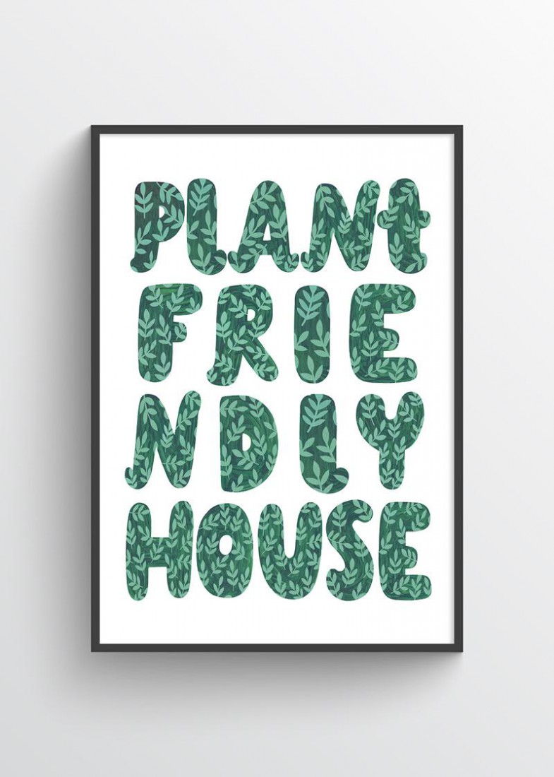 Plakat Plant friendly house