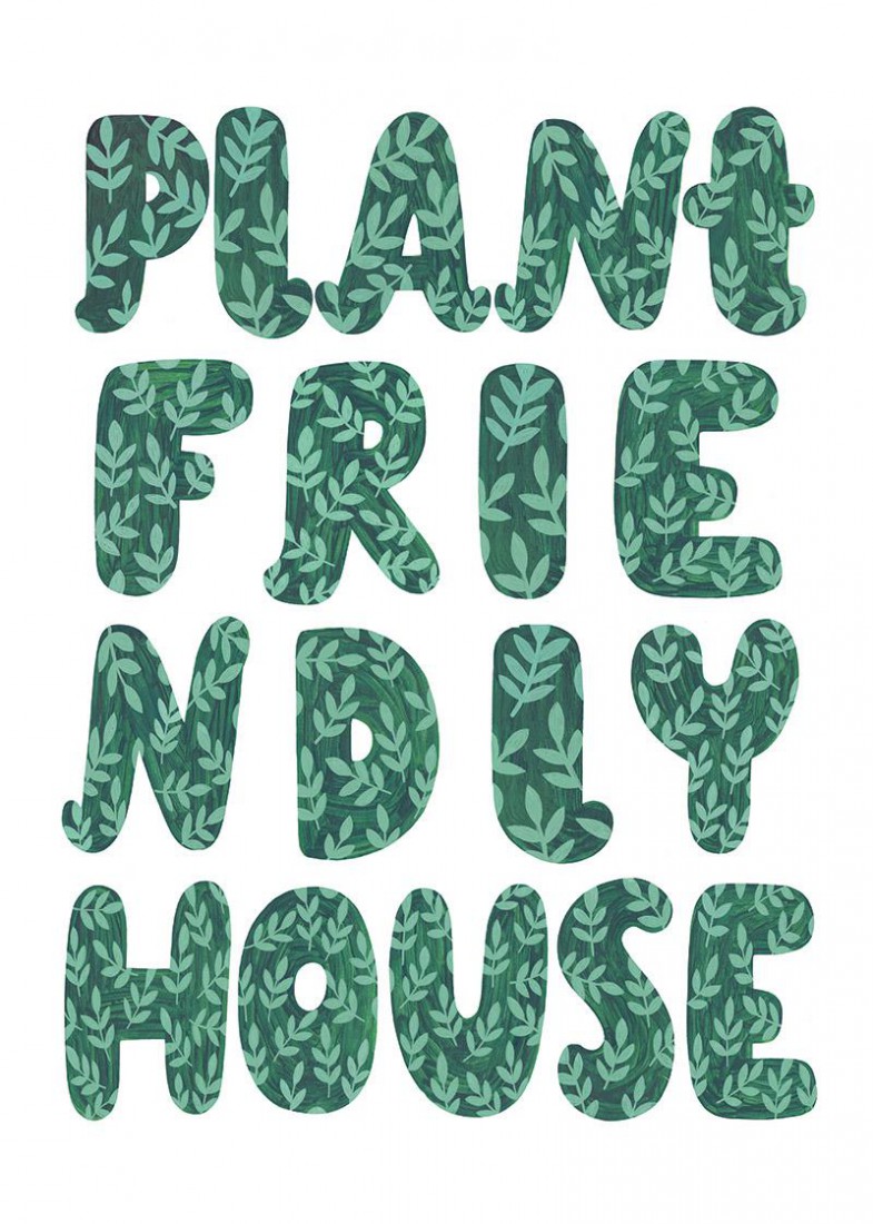 Plakat Plant friendly house