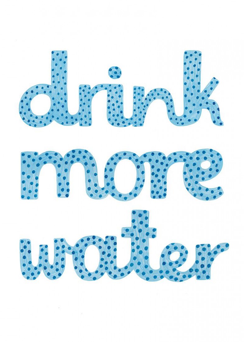 Plakat Drink more water