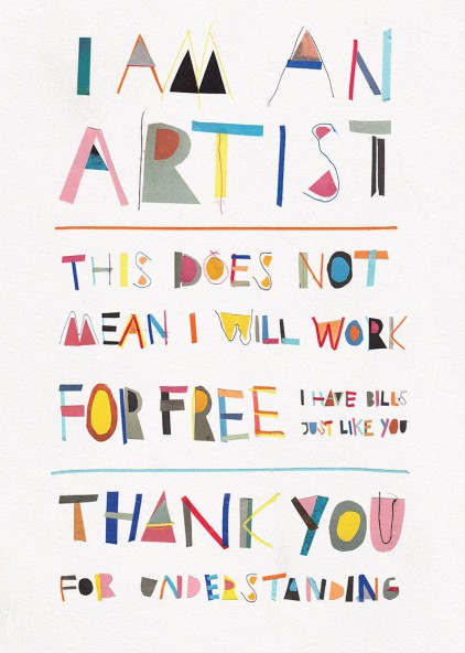 Plakat I am an artist