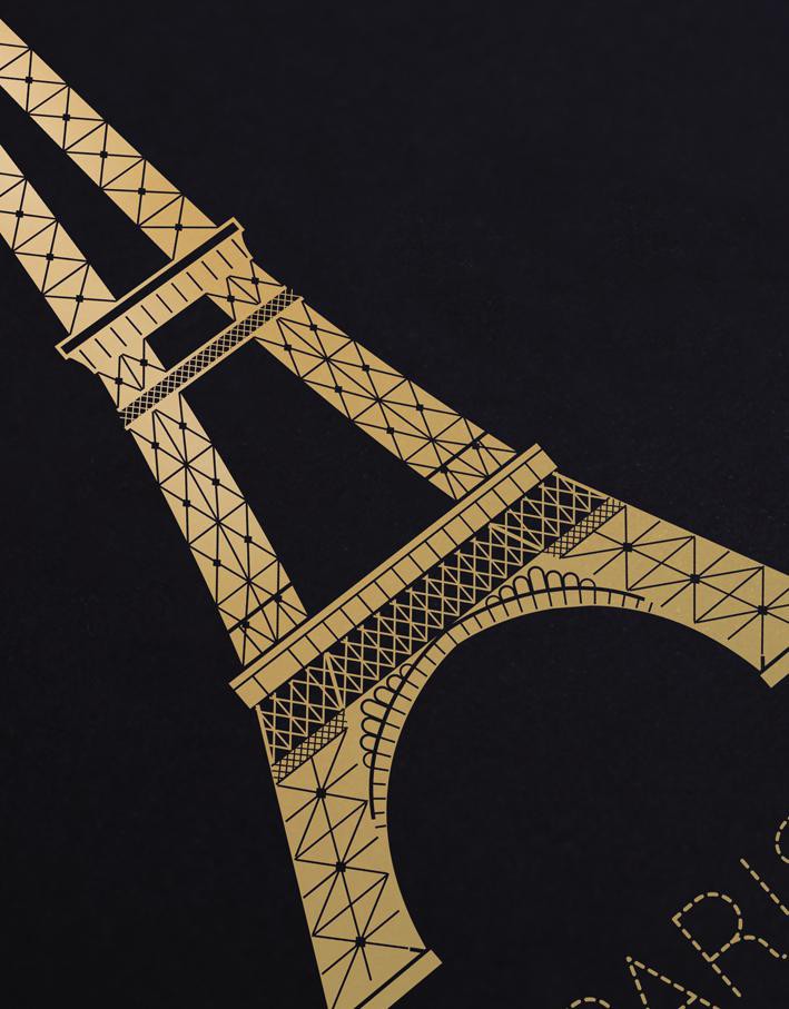 Grafika Paris by night / La Tour Eiffel