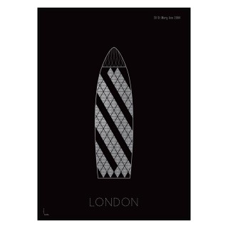 Grafika London by night / 30 St Mary Axe