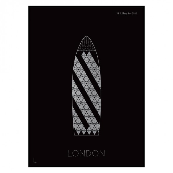 Grafika London by night / 30 St Mary Axe Grafika London by night / 30 St Mary Axe