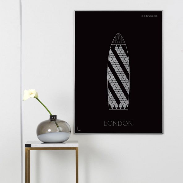 Grafika London by night / 30 St Mary Axe Grafika London by night / 30 St Mary Axe