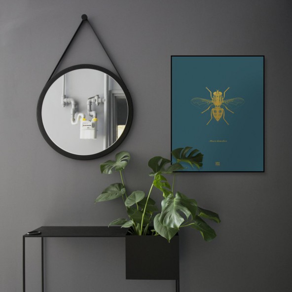 Grafika Mucha / turkus