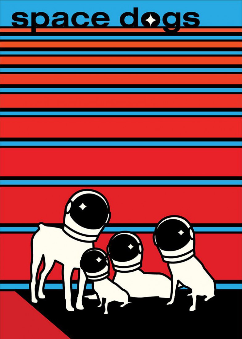 Plakat Space dogs