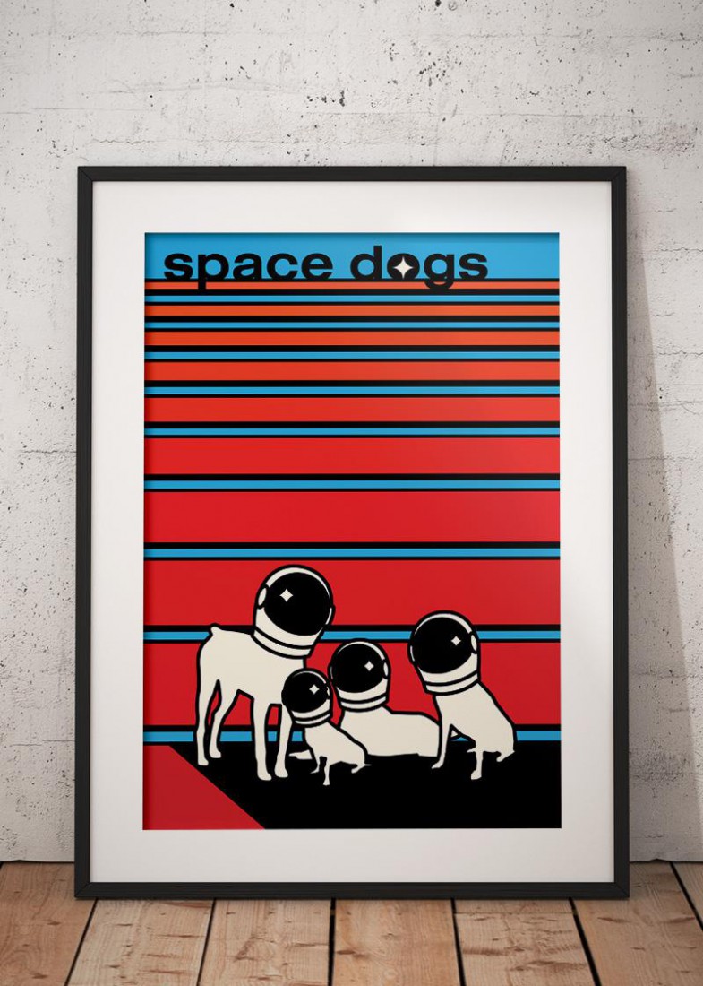 Plakat Space dogs