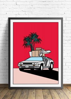 Plakat Delorean 2