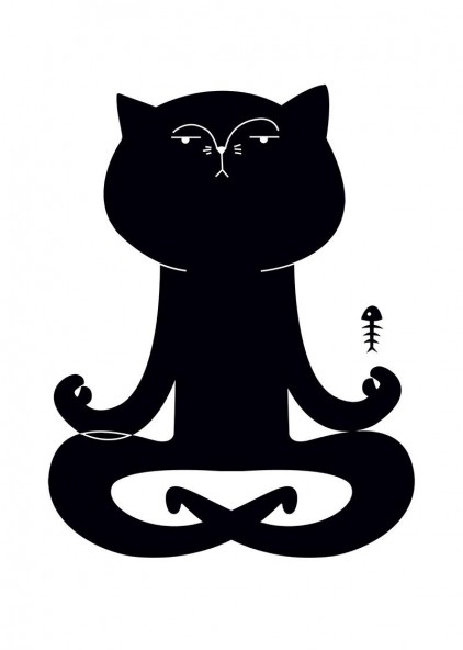 Plakat Kot Zen Plakat Kot Zen