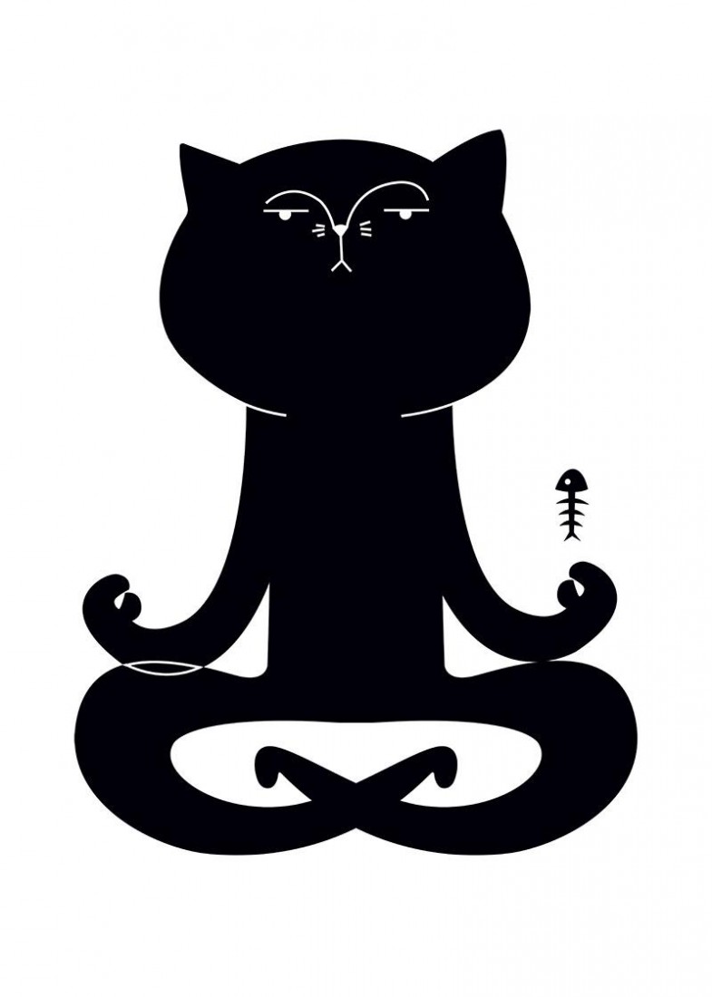 Plakat Kot Zen