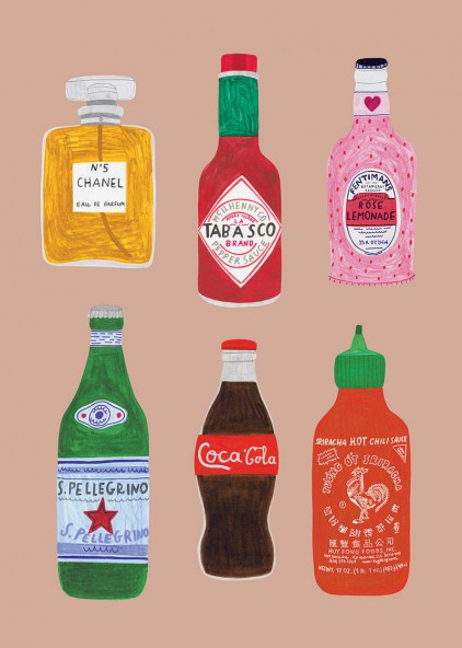 Plakat Bottles