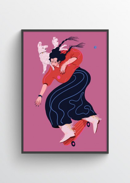 Dziewczyna na desce Dziewczyna na desce