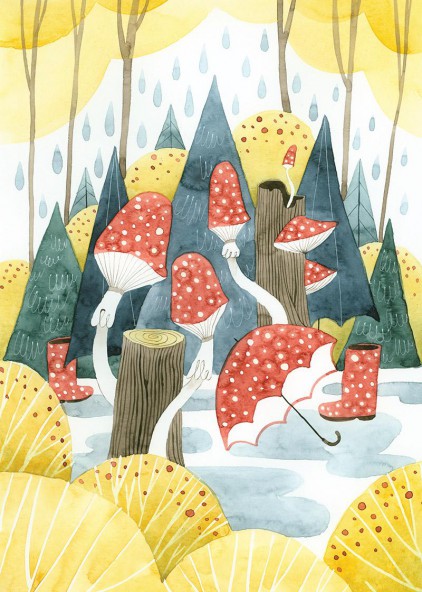 Plakat Las deszczowy Plakat Las deszczowy