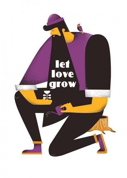 Plakat Let love grow Plakat Let love grow