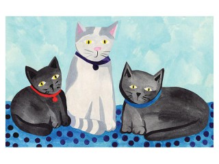 Three Cats Poster