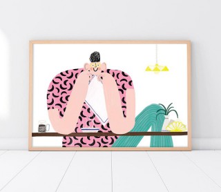 Plakat Przy stole 2