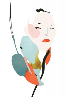 Plakat Flower Face