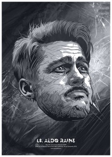 Plakat Bękarty wojny Aldo Raine