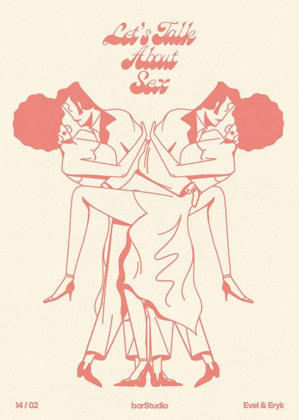 Plakat Let's talk about