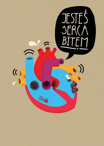 Plakat Jesteś serca bitem Plakat Jesteś serca bitem