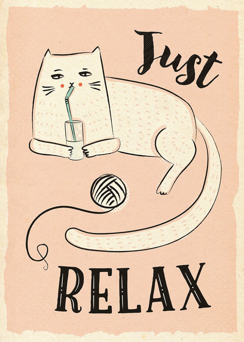 Plakat Just relax