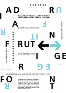 Plakat Frutiger II