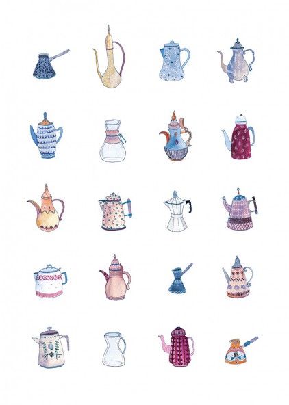 Plakat Coffee pots