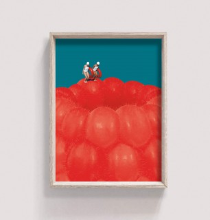 Raspberry Art Print 2