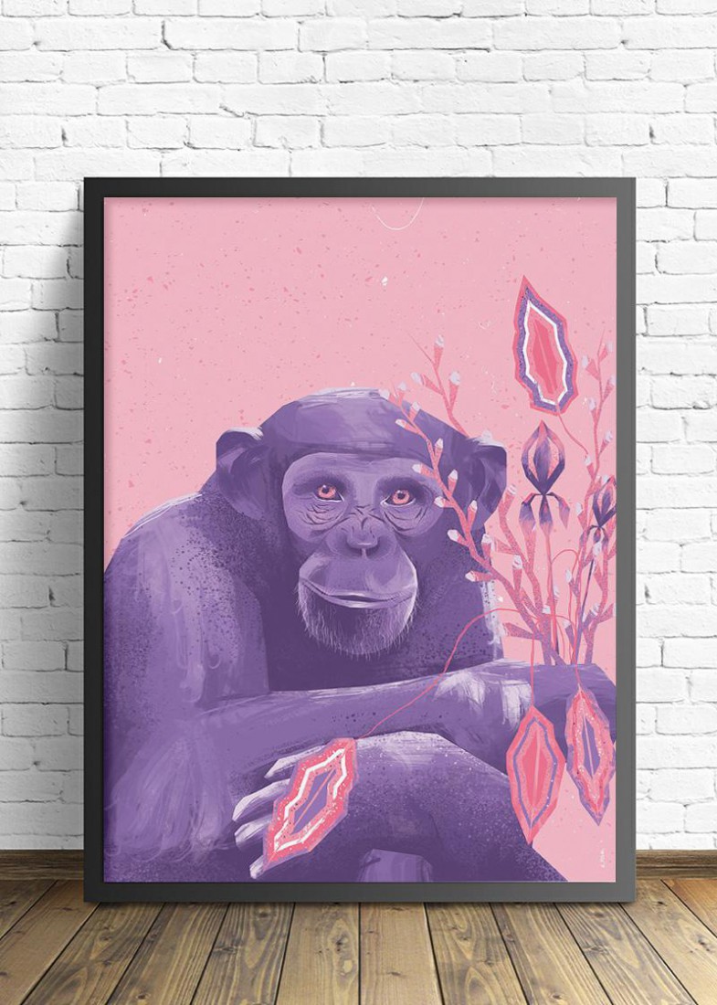Plakat Małpa