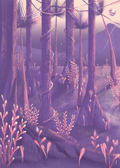 Plakat Kwiecista dżungla