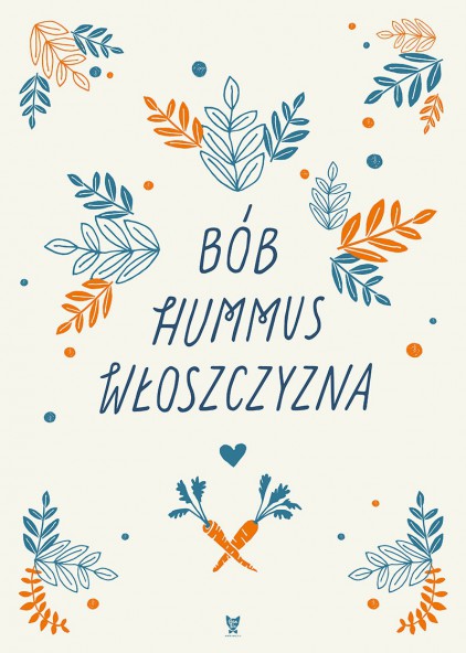 Plakat Bób hummus włoszczyzna Plakat Bób hummus włoszczyzna
