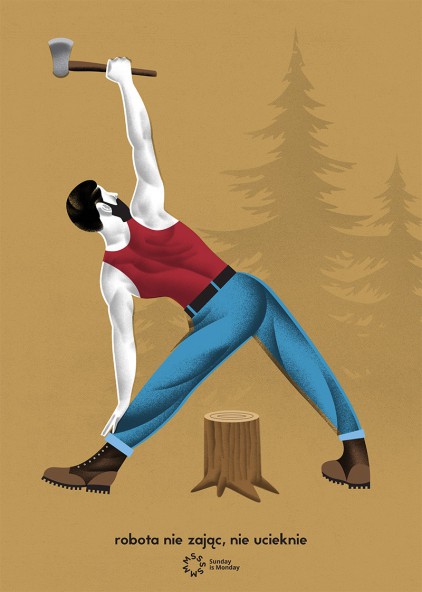 Plakat Robota nie zając Plakat Robota nie zając