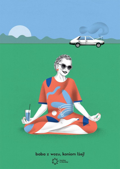 Plakat Baba z wozu Plakat Baba z wozu