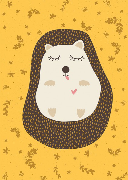 Plakat Jeż Plakat Jeż