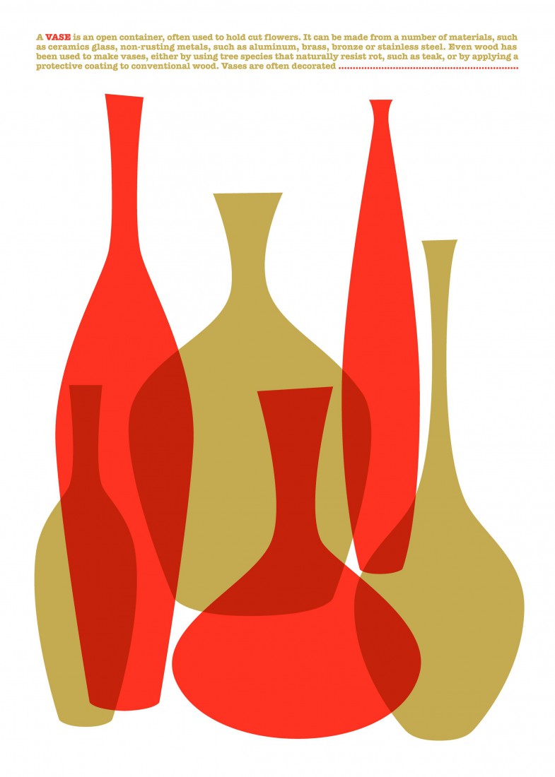 Grafika Vases (czerwony)