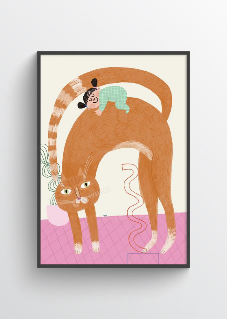 Plakat Koci grzbiet