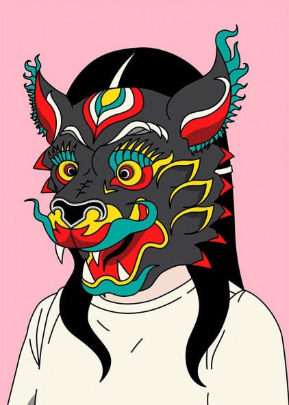 Plakat Dragon Mask Plakat Dragon Mask