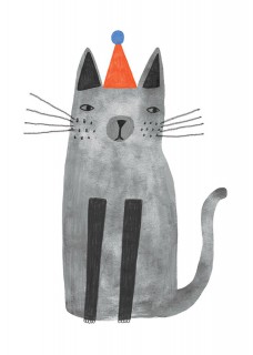 Plakat Cat with hat